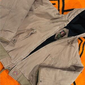 Vintage Justin workwear Tan Hooded Jacket